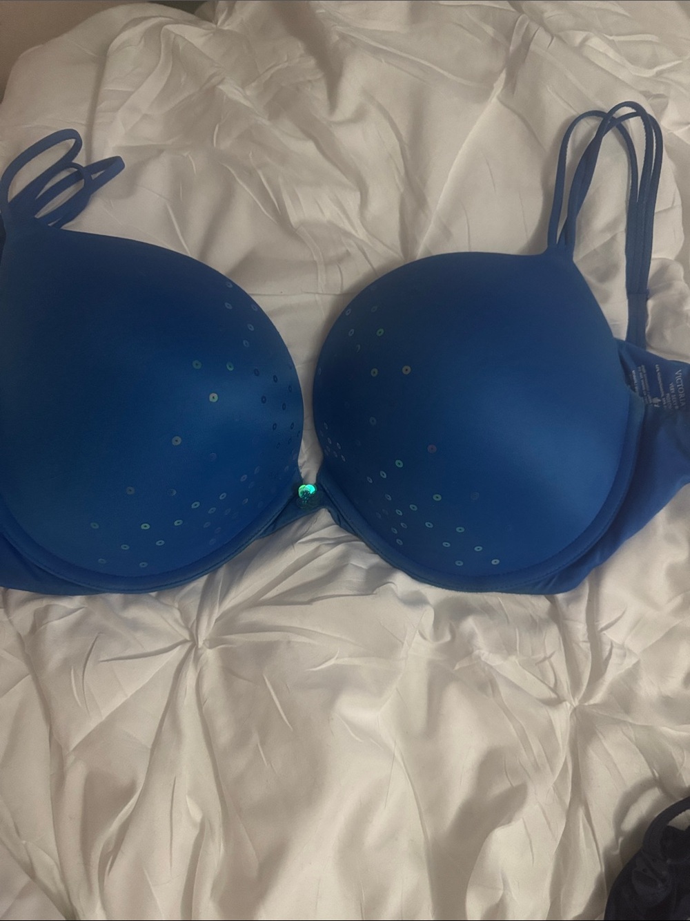 Victoria's Secret Very Sexy Royal Blue Padded Bra with Sequin Detail